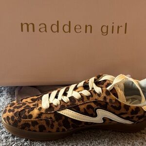 Madden Girl Brown Leopard Athletic Shoes